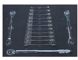 CARRELLO PROFESSIONALE CON 243 UTENSILI DOTAZ. 1-2-3-4-5-6-7-8-9