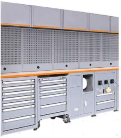 PARETE ATTREZZATA LINEARE 4 MODULI