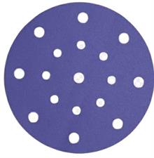 TL803 DISCO ABRASIVO VIOLA CERAMICA SU FILM 15 FORI