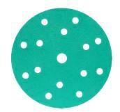 TL703 DISCO ABRASIVO VERDE CERAMICA SU FILM 15 FORI