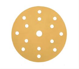 TL338 DISCO ABRASIVO GIALLO ALLUMINA SU CARTA 15 FORI