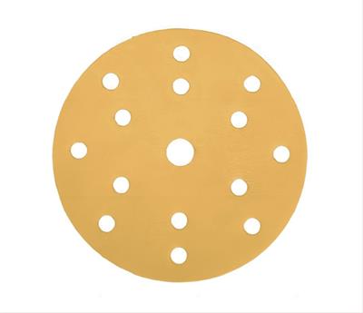 TL338 DISCO ABRASIVO GIALLO ALLUMINA SU CARTA 15 FORI