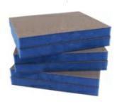 TSD02 SPUGNA ABRASIVA A DUE LATI - sp.13 - BLU