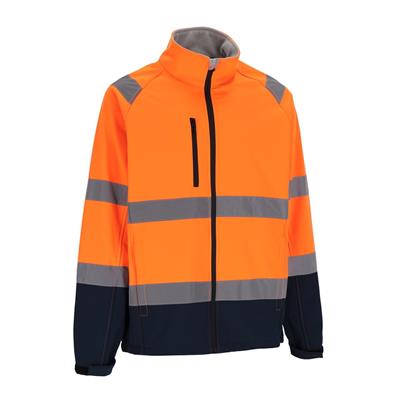 HVCOMO COMET HV - GIACCA SOFTSHELL - ORANGE/NAVY