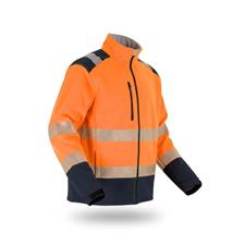 HVSTEO STELLAR HV - GIACCA SOFTSHELL RIPSTOP - ORANGE/NAVY