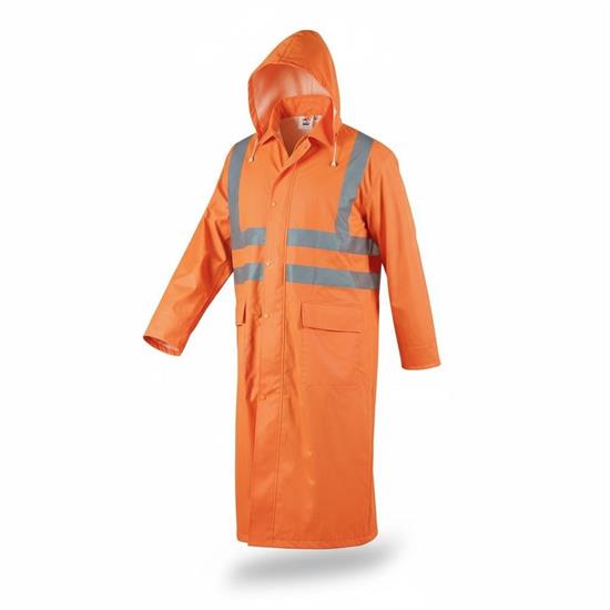 RWOCEO OCEAN RAINCOAT - IMPERMEABILE CON RIFLETTENTE - ORANGE